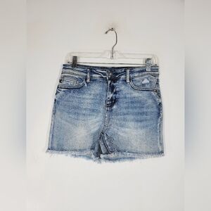 Judy Blue Light Wash Jean Shorts, Size Medium